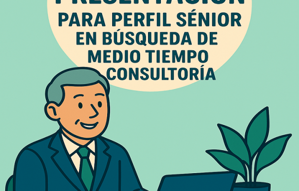 Perfil sénior en búsqueda de medio tiempo o consultoría