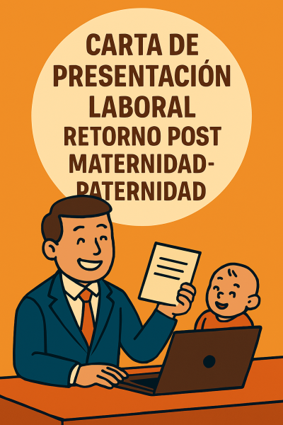 CARTA DE PRESENTACIÓN LABORAL RETORNO POS MATERNIDAD - PATERNIDAD