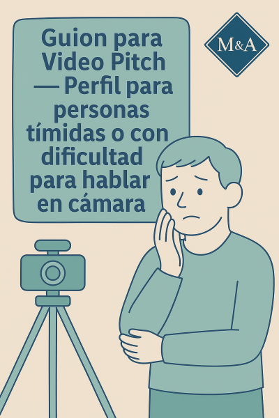 Guion para Video Pitch – Perfil para personas tímidas o con dificultad para hablar en cámara