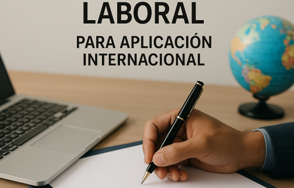 Carta de presentación Aplicación internacional