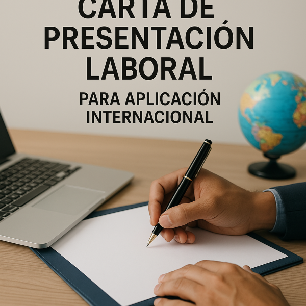 Carta de presentación laboral para aplicación internacional
